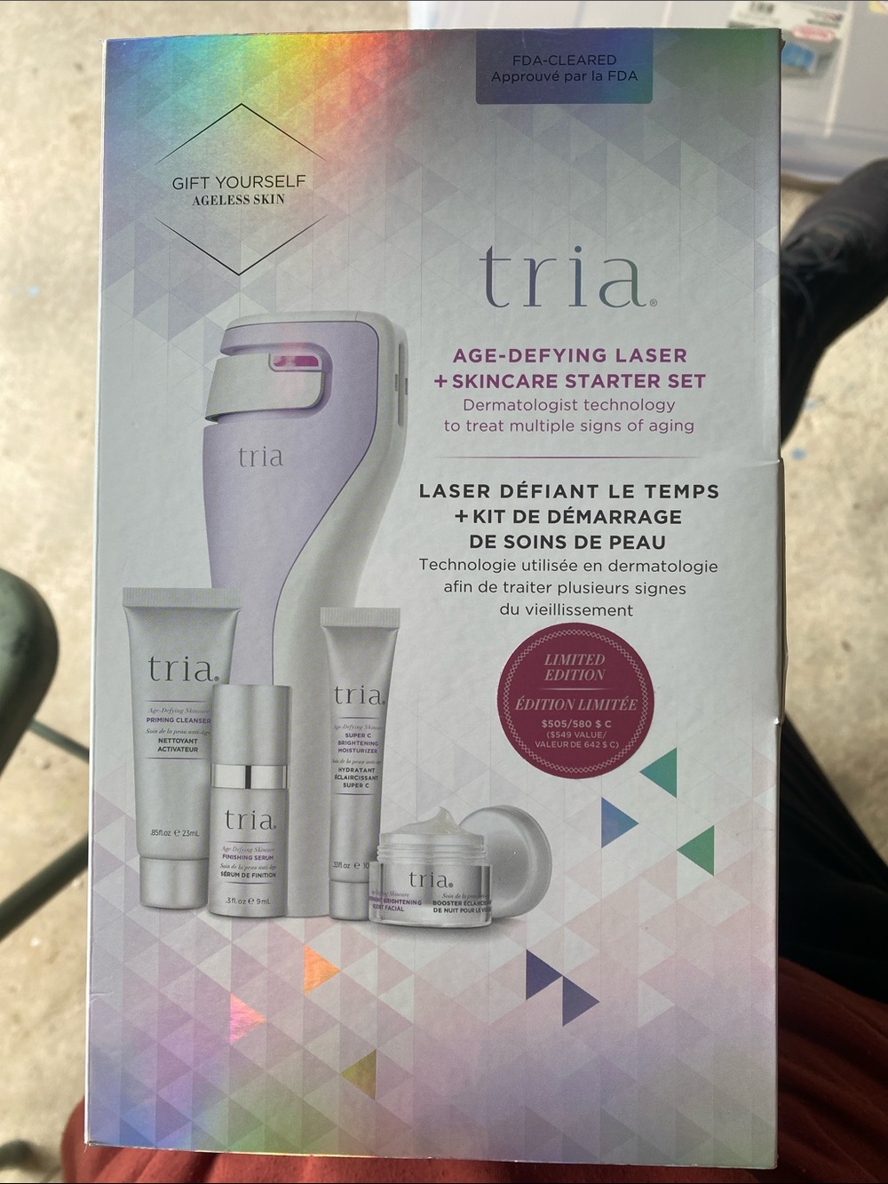 Tria Age-Defying Laser + Skincare Starter Set — Lavender